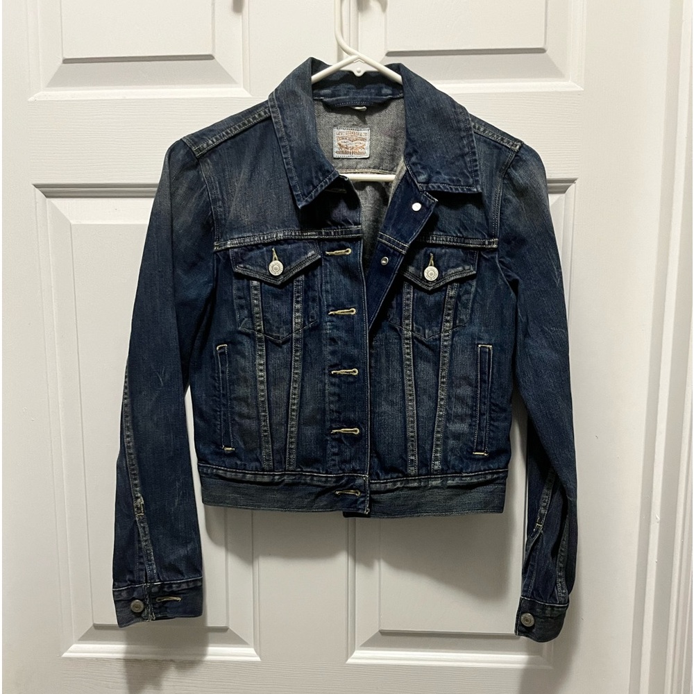 Levi’s Women’s Original Trucker Denim Jacket Dark Wash Size Small